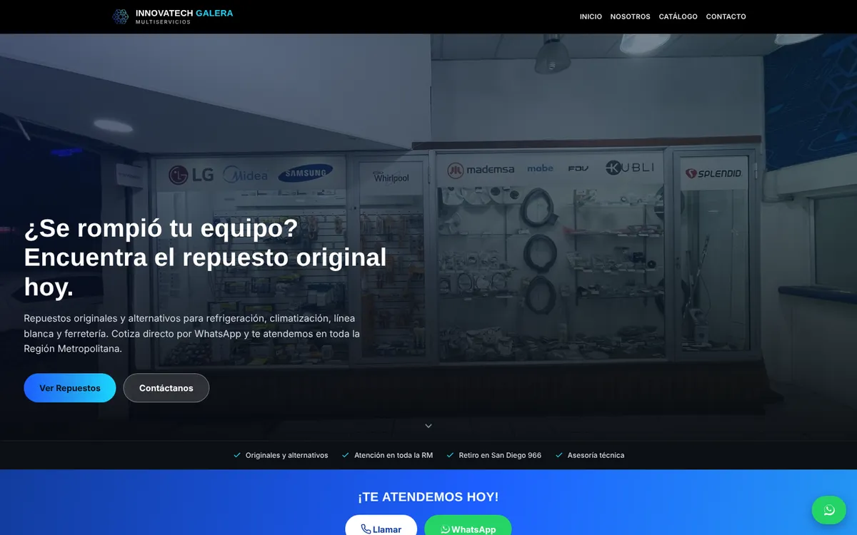 Sitio de Innovatech Galera